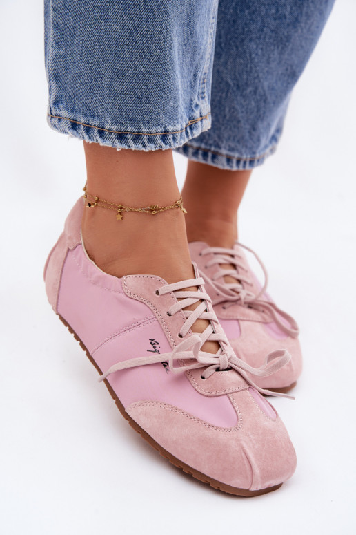 seemisnakhsed Sneakers tüüpi jalanõud Sellel ondalad naiste Big Star TT274600 Tumeroosad värvi