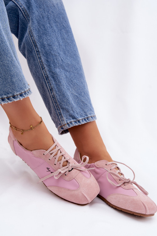 seemisnakhsed Sneakers tüüpi jalanõud Sellel ondalad naiste Big Star TT274600 Tumeroosad värvi