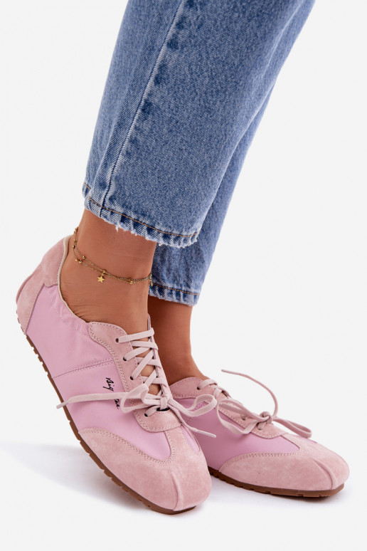 seemisnakhsed Sneakers tüüpi jalanõud Sellel ondalad naiste Big Star TT274600 Tumeroosad värvi