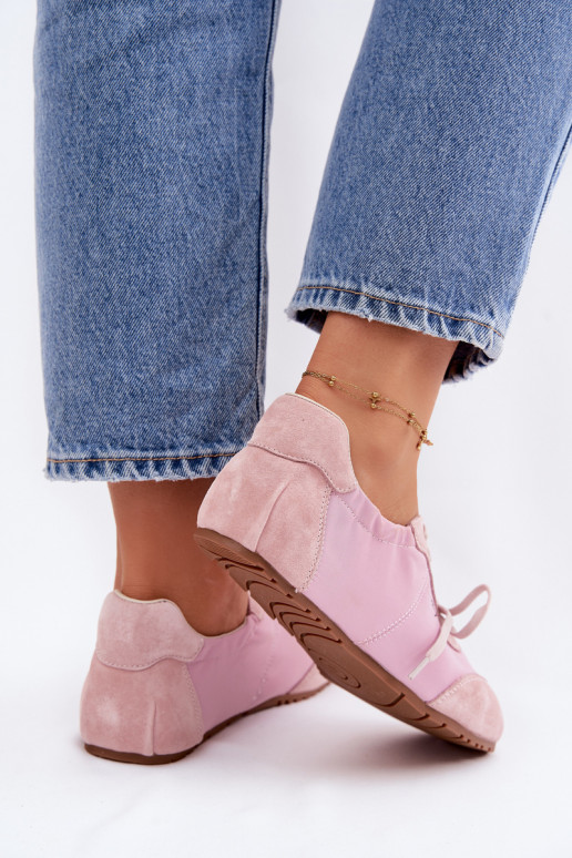 seemisnakhsed Sneakers tüüpi jalanõud Sellel ondalad naiste Big Star TT274600 Tumeroosad värvi