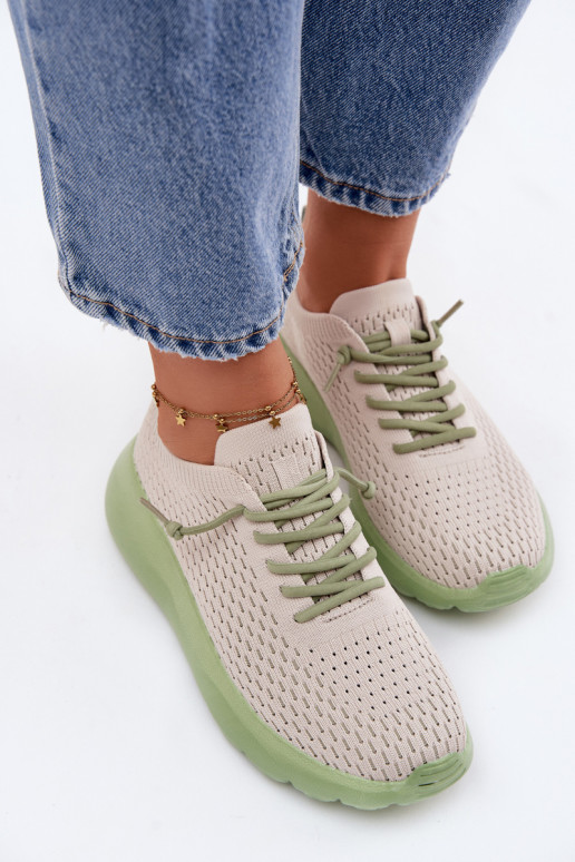 Riidest spordijalatsid Pealiste omad beeži värvi Helinae