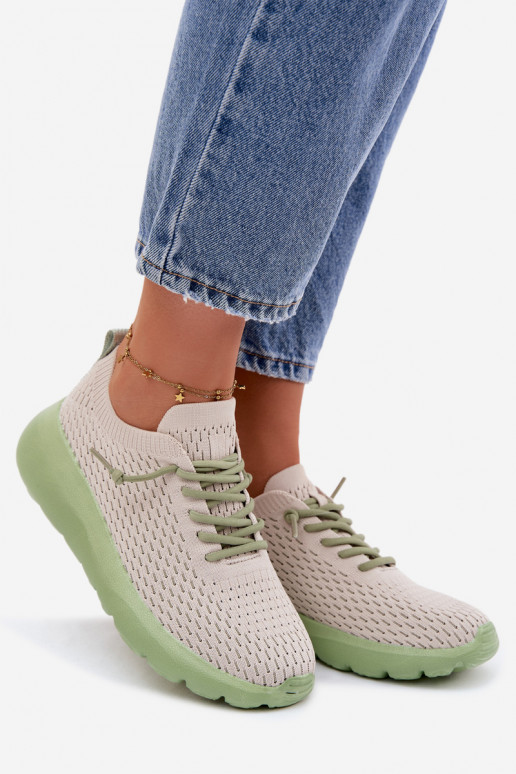 Riidest spordijalatsid Pealiste omad beeži värvi Helinae