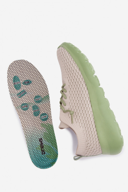 Riidest spordijalatsid Pealiste omad beeži värvi Helinae