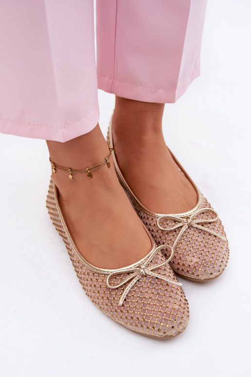 Võrk Baleriinad Kaunistusega Vinceza 62270 Kuldset värvi