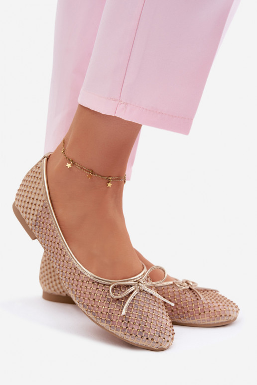 Võrk Baleriinad Kaunistusega Vinceza 62270 Kuldset värvi