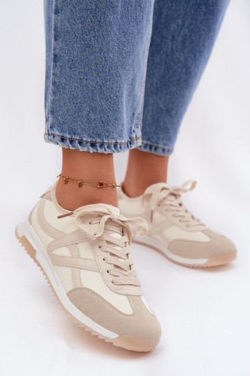 Sneakers tüüpi jalanõud Pealiste omad Vinceza 11674 beeži värvi 2