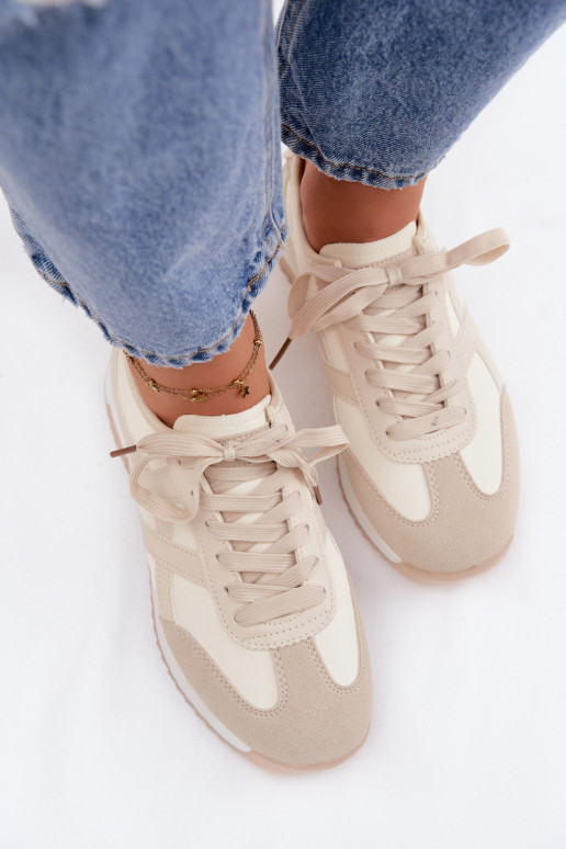 Sneakers tüüpi jalanõud Pealiste omad Vinceza 11674 beeži värvi