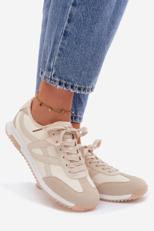 Sneakers tüüpi jalanõud Pealiste omad Vinceza 11674 beeži värvi