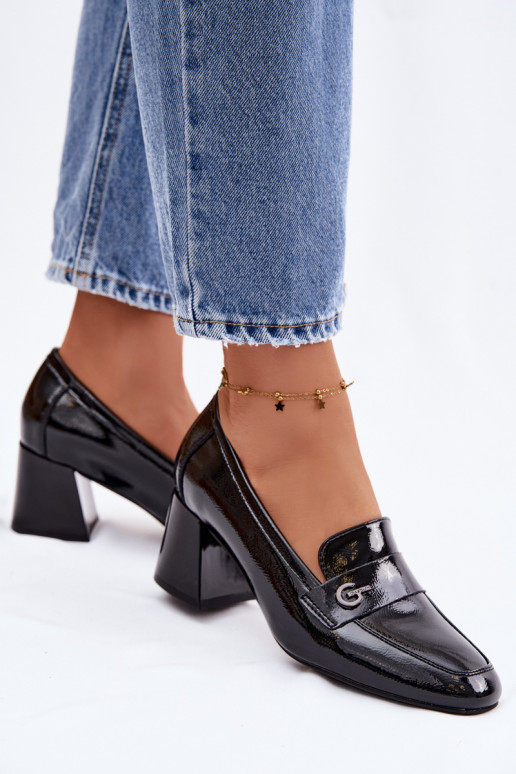 Stiilsed jalanõud Pealiste omad kõrge jämeda kontsaga Vinceza 18119 msuud