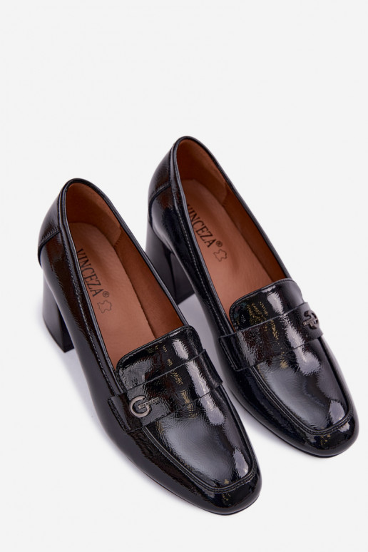 Stiilsed jalanõud Pealiste omad kõrge jämeda kontsaga Vinceza 18119 msuud