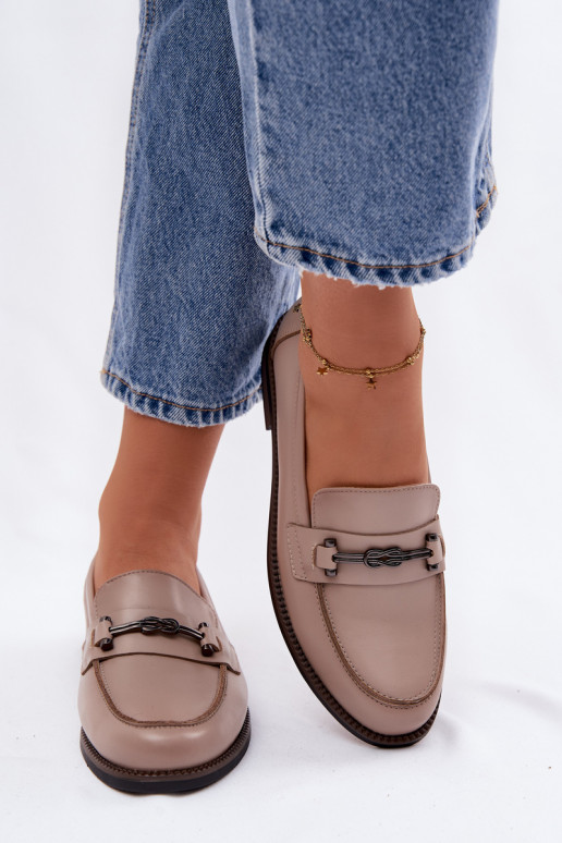 naiste mokassiinid Pealhk Vinceza 18132 beeži värvi