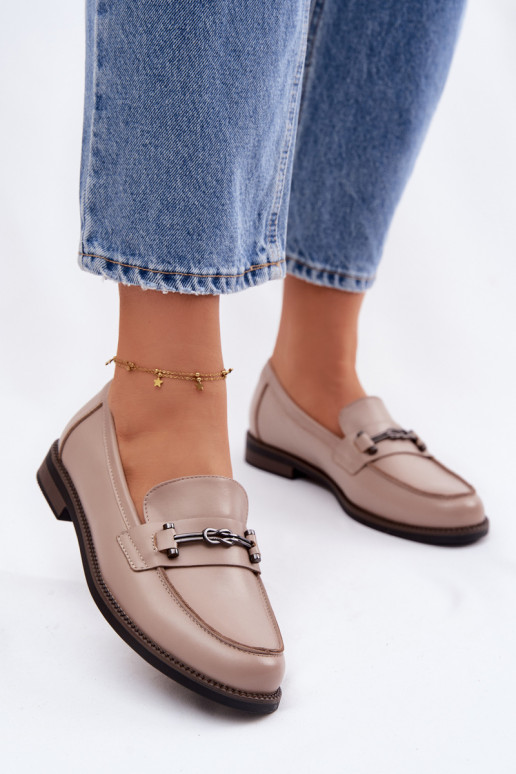 naiste mokassiinid Pealhk Vinceza 18132 beeži värvi