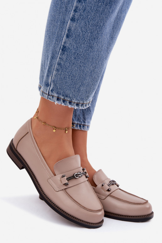 naiste mokassiinid Pealhk Vinceza 18132 beeži värvi