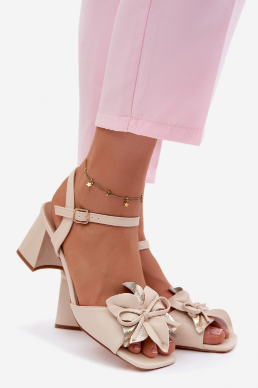 Pealistesandaalid Koos Ornate Lill Vinceza 20283 beeži värvi