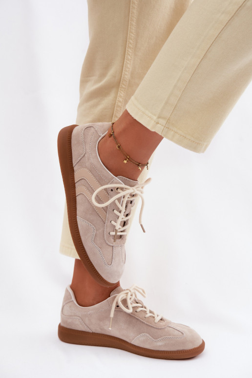 Pealhk seemisnakhsed Sneakers tüüpi jalanõud Pealiste madalad beeži värvi Perinae