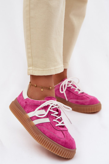 seemisnakhsed Sneakers tüüpi jalanõud Pealiste omad platvormiga tumeroosad värvi Sellel onrisae 2