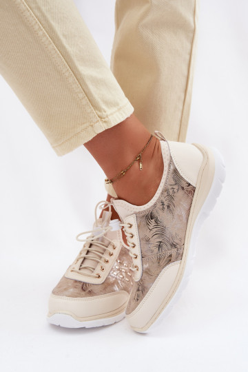 Mustriline Pealhk jalatsid Pealiste omad D&A GR61-5990 beeži värvi 2