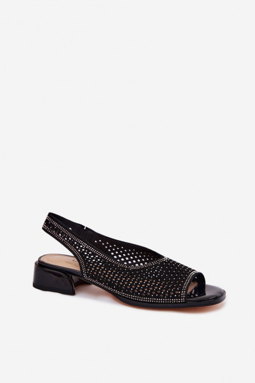 Kaunistustega Ažuursed sandaalid Pealiste omad seemisnahast Klockis D&A CR61-3131 msuud