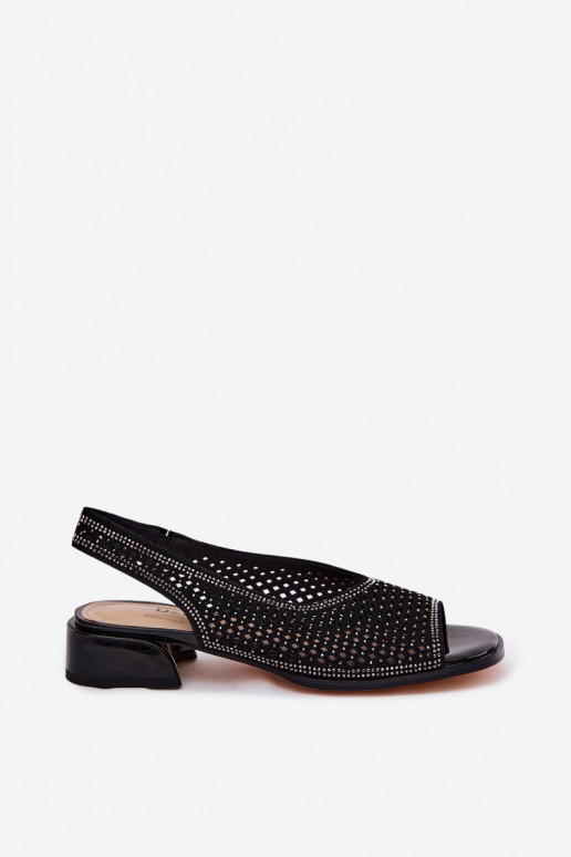 Kaunistustega Ažuursed sandaalid Pealiste omad seemisnahast Klockis D&A CR61-3131 msuud