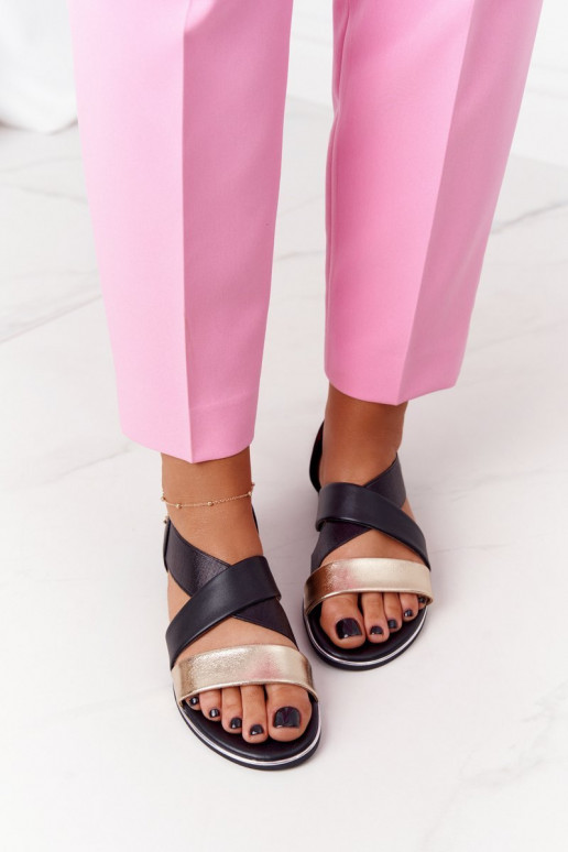 Pandlaga sandaalid Kuldset värvi-msuud Apulia