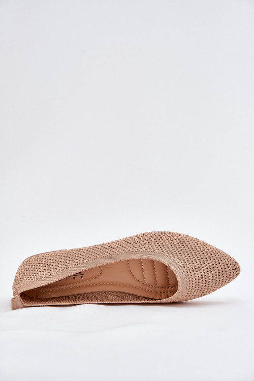 Võrk Riidest baleriinad Pealiste omad beeži värvi Sarina