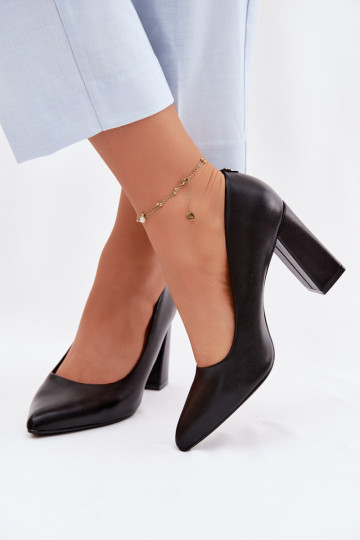 Kingad kõrge jämeda kontsaga eko-nahast Sergio Leone PB216 msuud 2