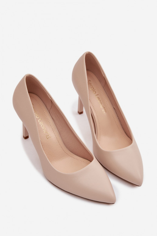 Eko Pealhk kõrge kontsaga Sergio Leone 1339 Elevandiluu värvi