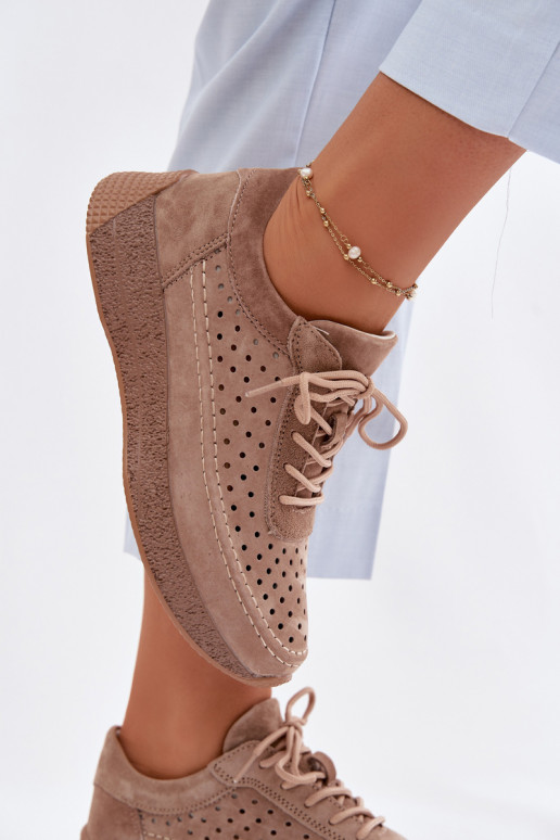 Pealhk jalatsid Sneakers tüüpi jalanõud Pealiste omad Ažuurne Sergio Leone SP-013 pruunid värvi