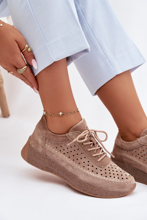 Pealhk jalatsid Sneakers tüüpi jalanõud Pealiste omad Ažuurne Sergio Leone SP-013 pruunid värvi