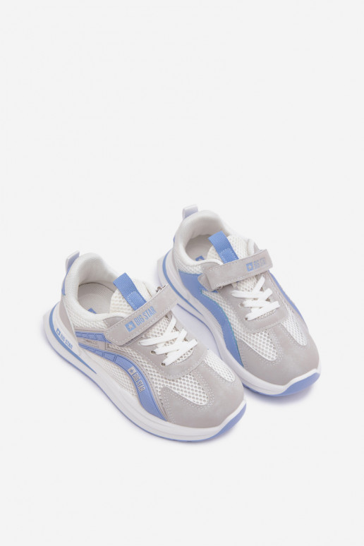 jalanõud Lastejalatsid Big Star TT374153 HI-POLY SYSTEM Valget-Sinist värvi