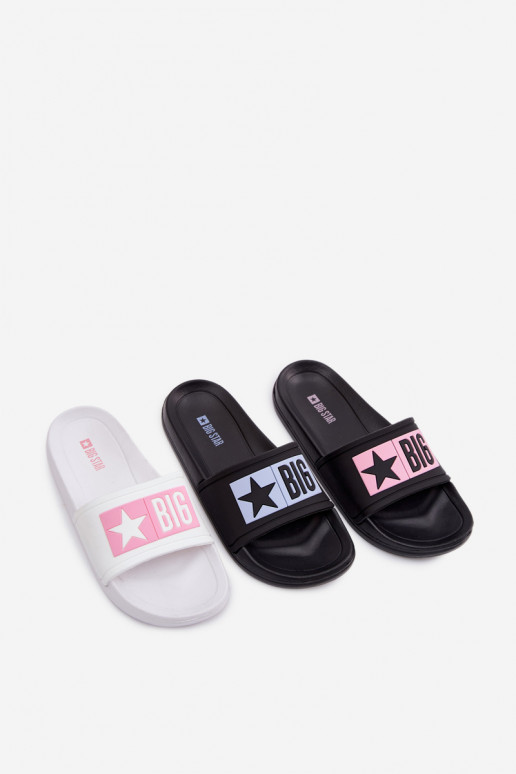 Plätud Laste jalanõud Big Star TT374A002 Valget-Tumeroosad värvi