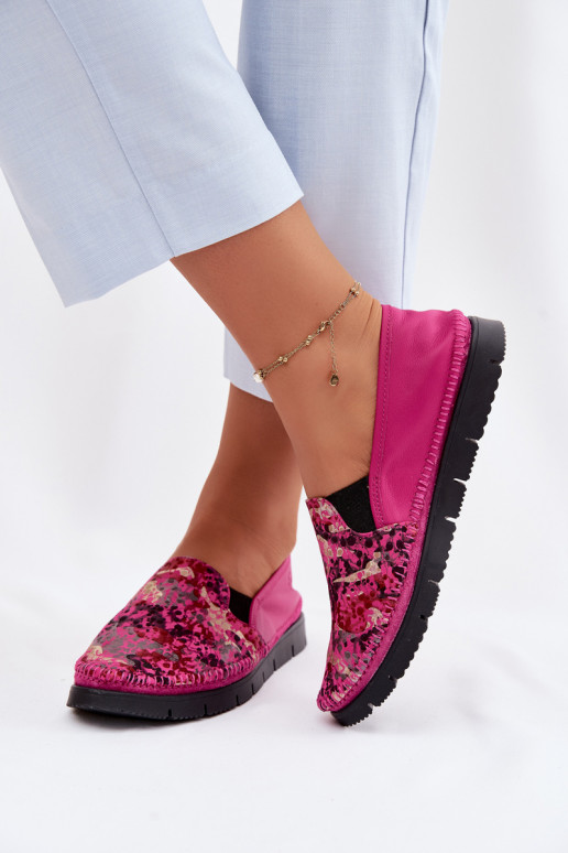 Slip-on mudeli poolsaapad Sellel onciejka 03512-73 tumeroosad värvi