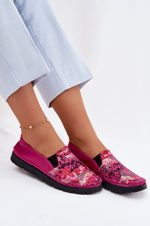 Slip-on mudeli poolsaapad Sellel onciejka 03512-73 tumeroosad värvi