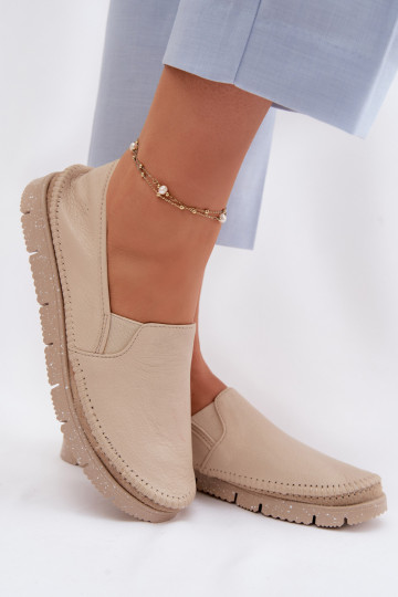 Slip-on mudeli poolsaapad Sellel onciejka 03512-04 beeži värvi