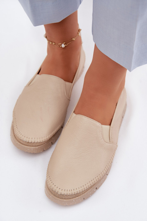 Slip-on mudeli poolsaapad Sellel onciejka 03512-04 beeži värvi