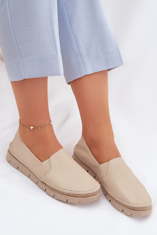 Slip-on mudeli poolsaapad Sellel onciejka 03512-04 beeži värvi