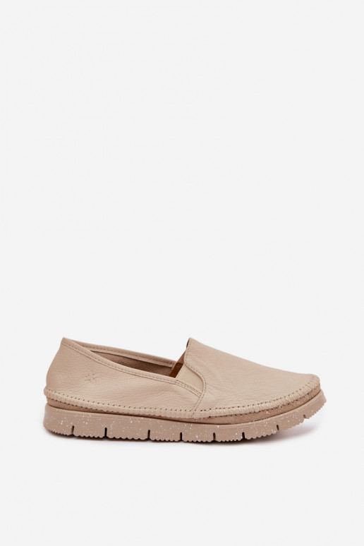 Slip-on mudeli poolsaapad Sellel onciejka 03512-04 beeži värvi