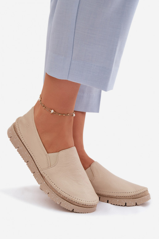 Slip-on mudeli poolsaapad Sellel onciejka 03512-04 beeži värvi