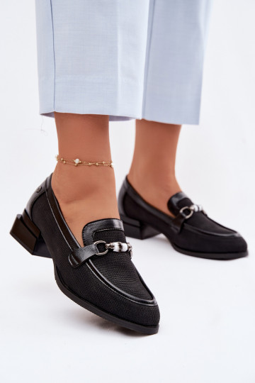 jalatsid Pealiste omad kõrge jämeda kontsaga Koos Ornate Detalem msuud Meliva 2