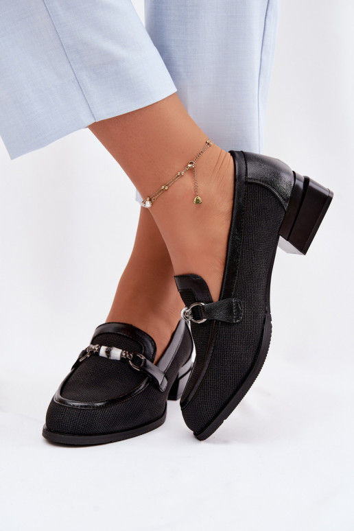 jalatsid Pealiste omad kõrge jämeda kontsaga Koos Ornate Detalem msuud Meliva