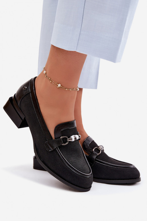 jalatsid Pealiste omad kõrge jämeda kontsaga Koos Ornate Detalem msuud Meliva