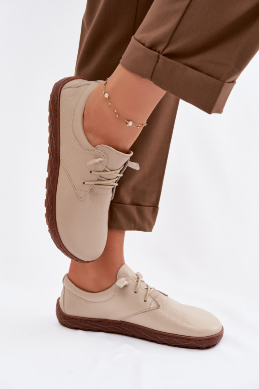 Pealhk jalatsid Barefoot Pealiste omad Zazoo 10189 beeži värvi