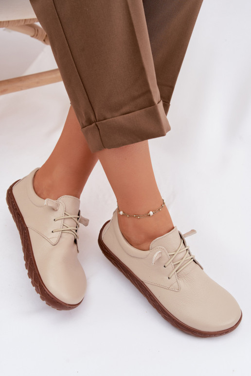 Pealhk jalatsid Barefoot Pealiste omad Zazoo 10189 beeži värvi