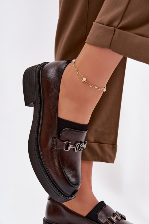 Pealhk naiste mokassiinid Koos Ornate Detalem Vinceza 39985 Czekoladosissee