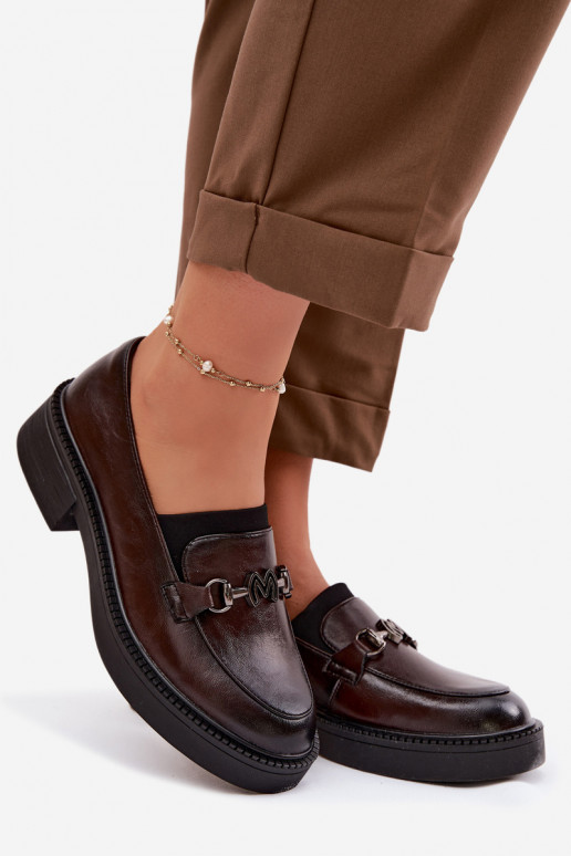 Pealhk naiste mokassiinid Koos Ornate Detalem Vinceza 39985 Czekoladosissee