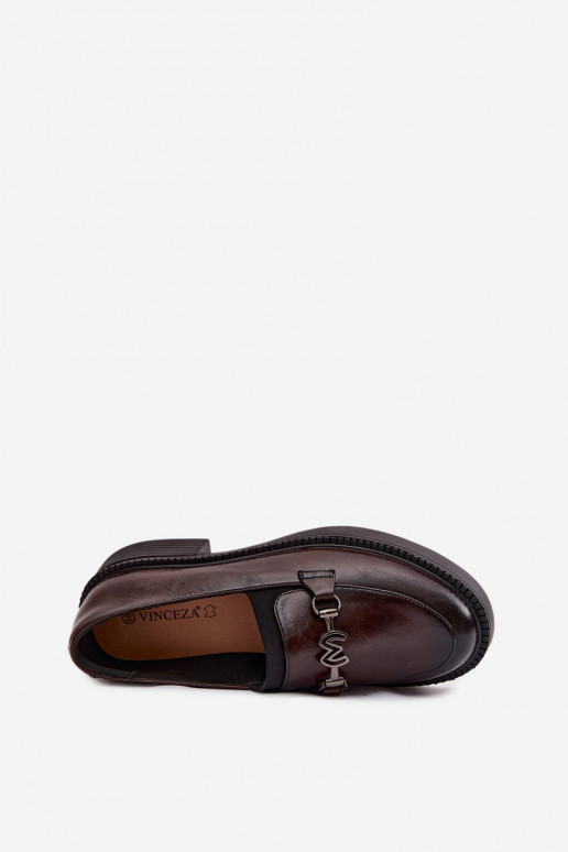 Pealhk naiste mokassiinid Koos Ornate Detalem Vinceza 39985 Czekoladosissee