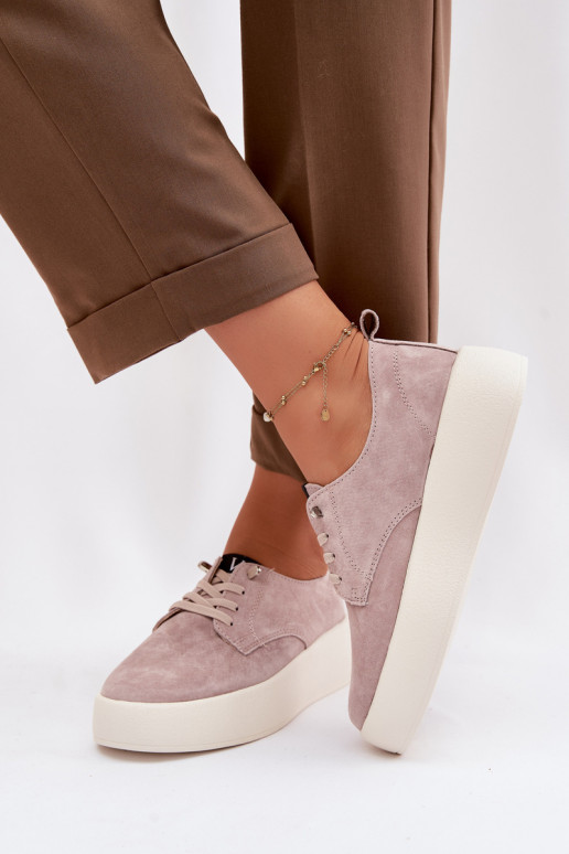 seemisnakhsed jalatsid Pealiste omad platvormiga Vinceza 79605 beeži värvi