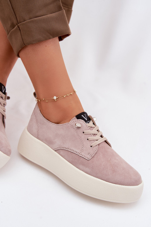 seemisnakhsed jalatsid Pealiste omad platvormiga Vinceza 79605 beeži värvi