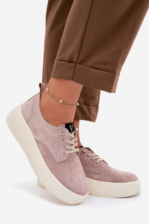 seemisnakhsed jalatsid Pealiste omad platvormiga Vinceza 79605 beeži värvi