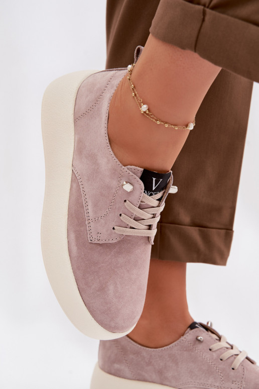 seemisnakhsed jalatsid Pealiste omad platvormiga Vinceza 79605 beeži värvi